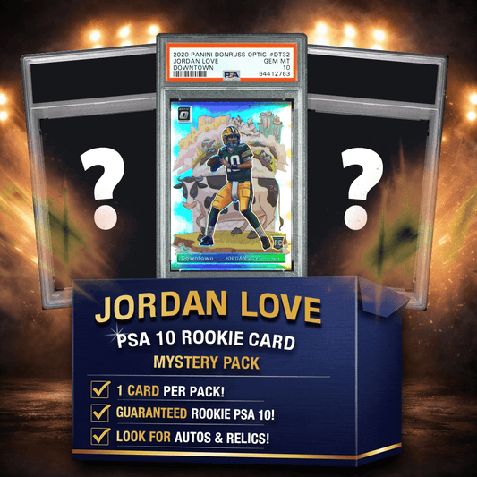 Jordan Love PSA 10 Graded Rookie Football Card Mystery Pack