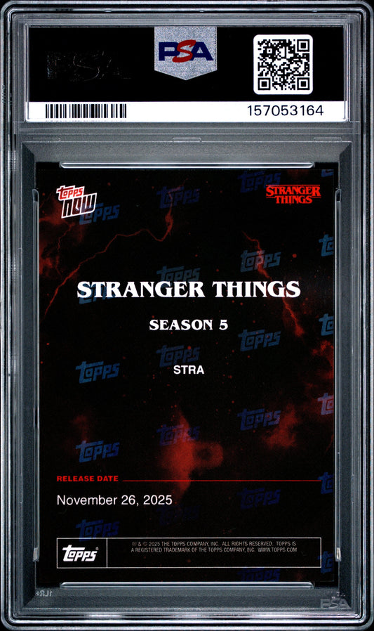 Graded 2025 Topps Now Stranger Things #STRA Netflix Card PSA 9 Mint