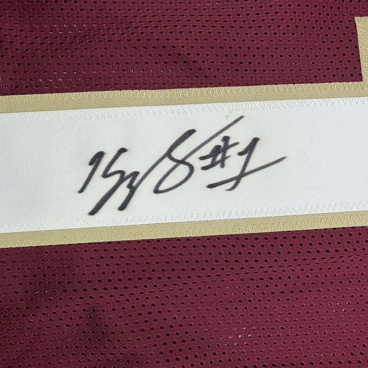 Autographed/Signed Kelvin Benjamin Florida State FSU Maroon College Football Jersey Beckett BAS COA