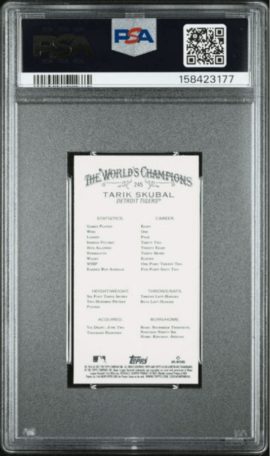 Graded 2021 Topps Allen & Ginter Tarik Skubal #245 Mini Rookie RC Baseball Card PSA 10 Gem Mint