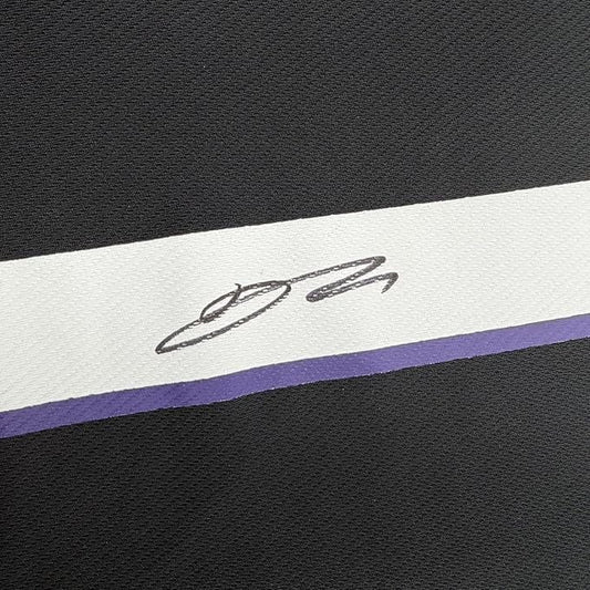Framed Autographed/Signed Devin Booker 35x39 Phoenix Suns Black Authentic Basketball Jersey JSA COA