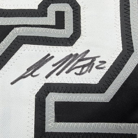 Framed Autographed/Signed Colson Montgomery 35x39 Chicago Black Baseball Jersey Beckett BAS COA