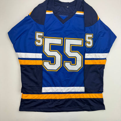 Autographed/Signed Colton Parayko St. Louis Blue Hockey Jersey Beckett BAS COA