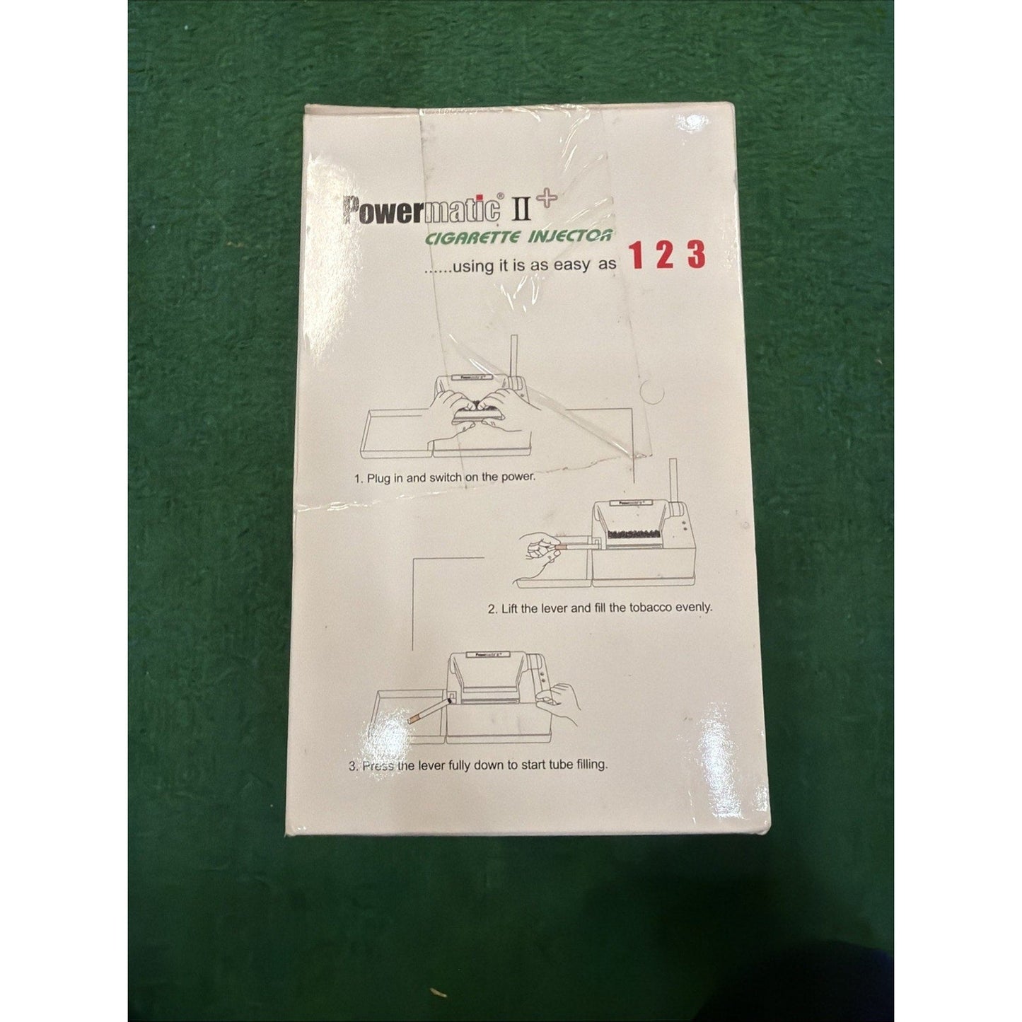 Powermatic II Plus Cigarette Injector Machine with Tube Cut Filter Tubes