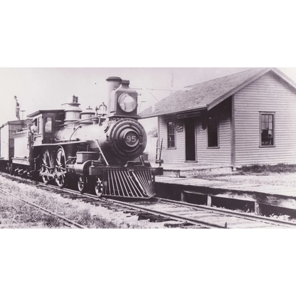 Black steam locomotive 95 on 1953 New York New Haven & Hartford railroad gold bond