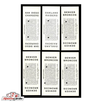 Rare Kansas City Chiefs 1963 season ticket proof collection