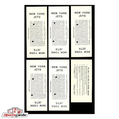 Rare Kansas City Chiefs 1963 season ticket stubs collection