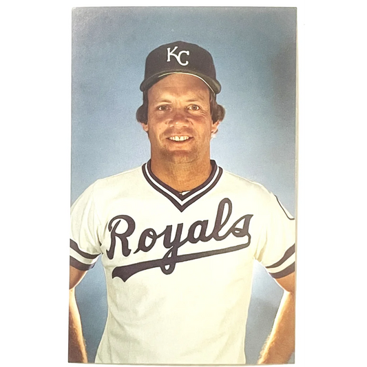 1980s ⚾ MLB World Series Champ Hall of Famer George Brett KC Royals Postcard! Collectibles Antique Collectible Items