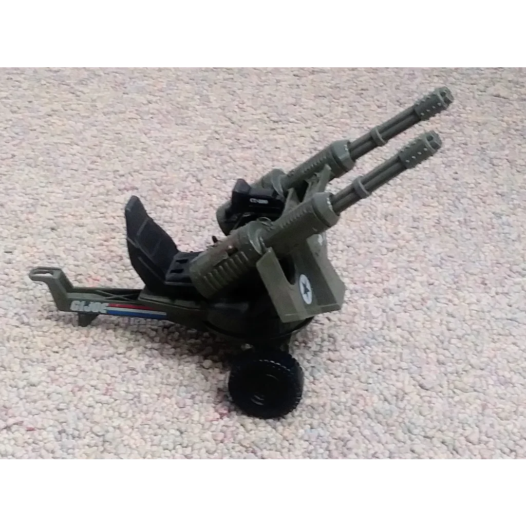 Black and gray GI Joe battlefield accessory twin battle gun Whirlwind parts