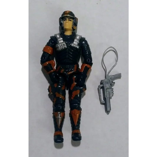1987 GI Joe action figure Blocker Eliminator Driver with file card