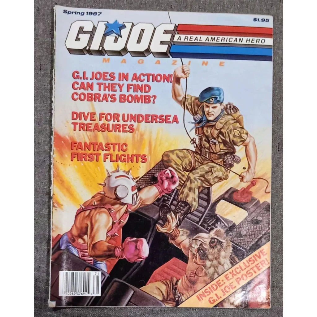 Vintage 1987 GI Joe Magazine Collectible Issue Display