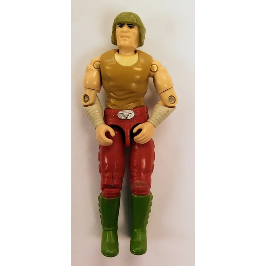 Vintage GI Joe action figure Rolling Thunder Driver with green hair