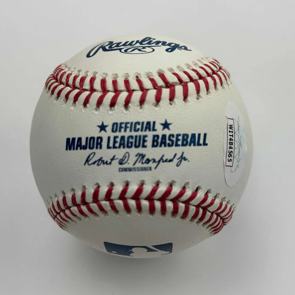 1991 NL Champions signed Rawlings MLB baseball with red stitching and authentication