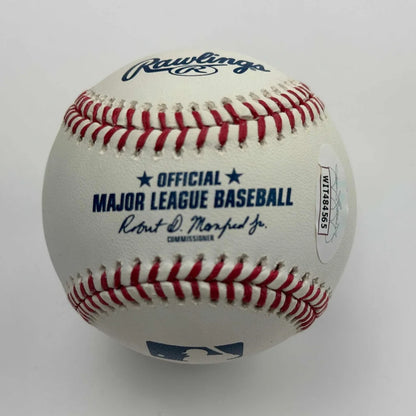 1991 NL Champions signed Rawlings MLB baseball with red stitching and authentication