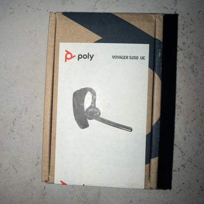 HP Poly Voyager 5200 UC Bluetooth Headset with BT700 USB-A Adapter (TAA Version)