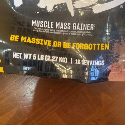 MUTANT MASS® 5LBS The Original Muscle Mass Gainer High Protein Drink Mix