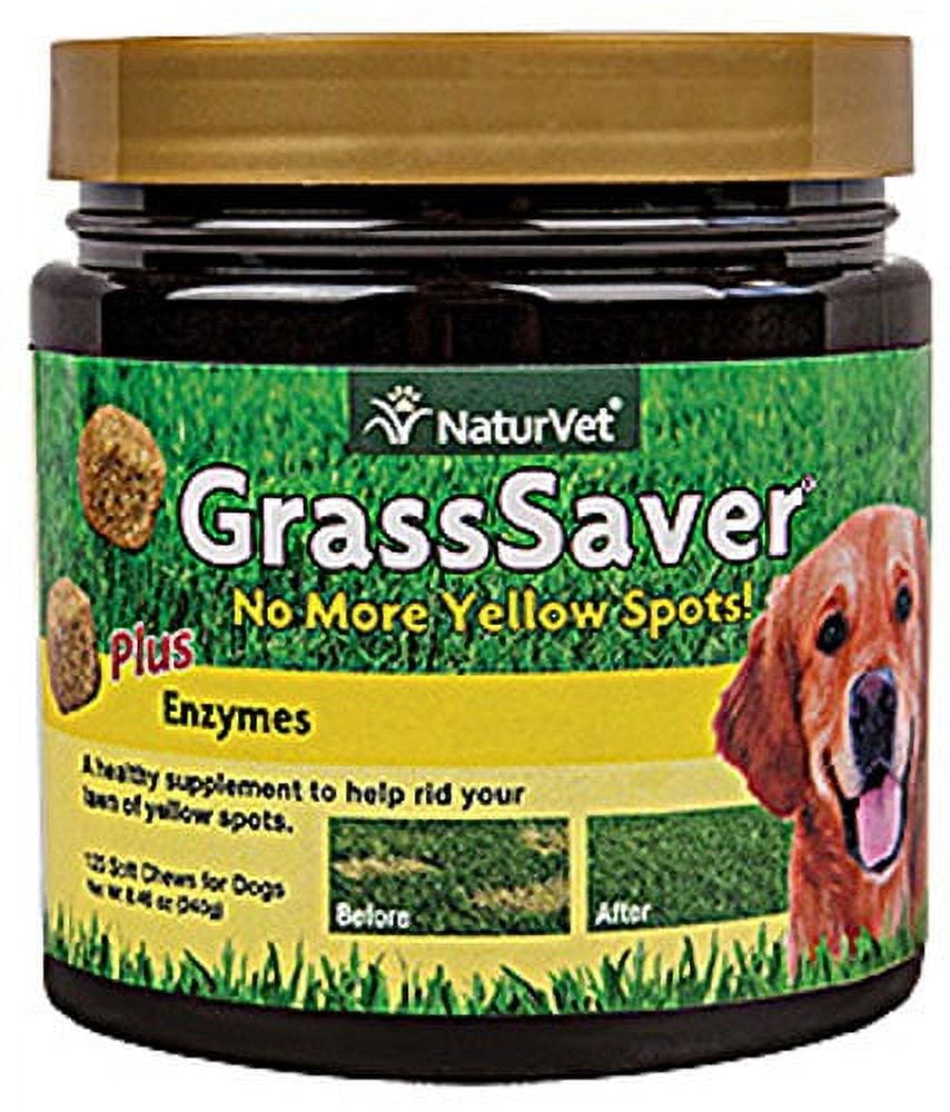Case of 12 NaturVet GrassSaver Supplement for Dogs for Yellow Spots 120 Chews