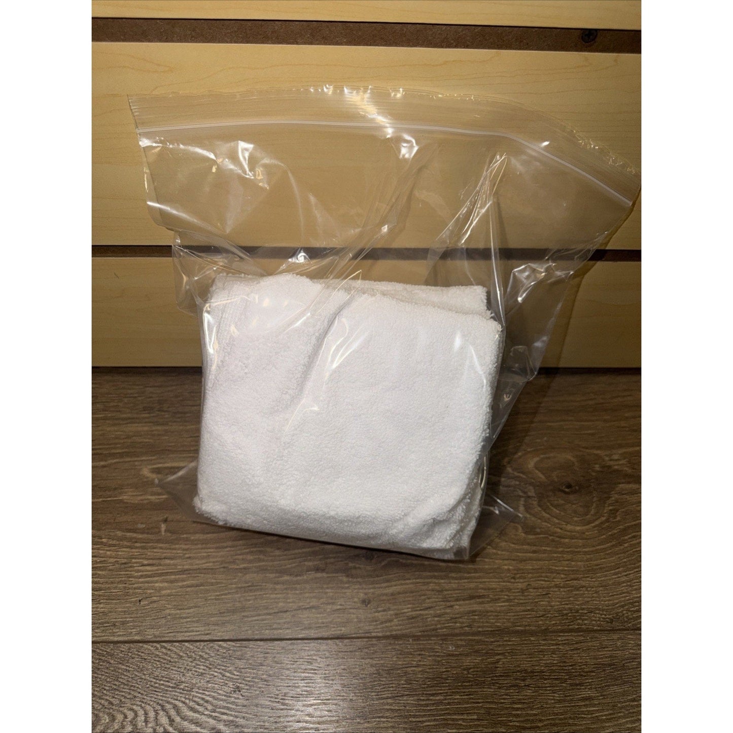 Microfiber Cleaning Towels 12 Pack 14x14 White Reusable Streak Free Cloths Lot