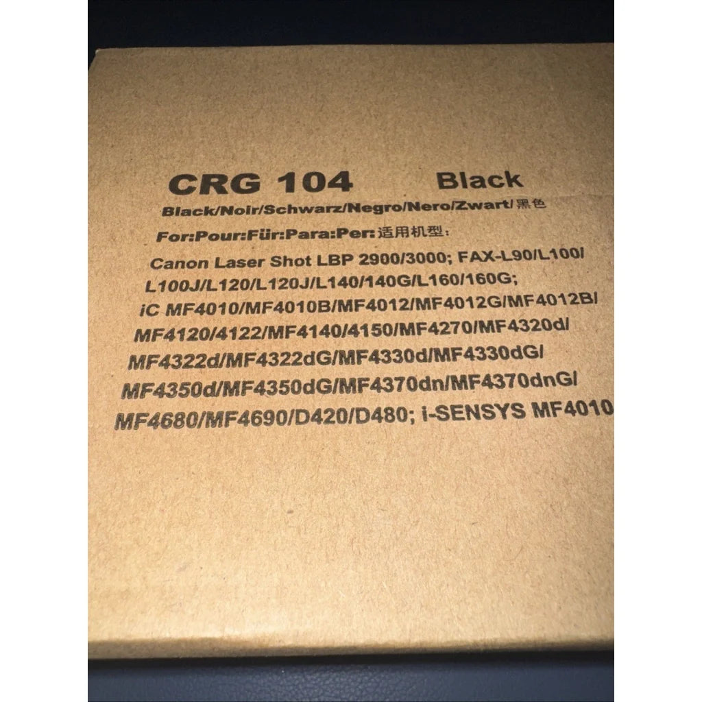 Black CRG-104 toner cartridge for Canon 104 ImageCLASS printers