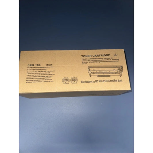 CRG-104 black toner cartridge for Canon 104 ImageCLASS, multilingual box