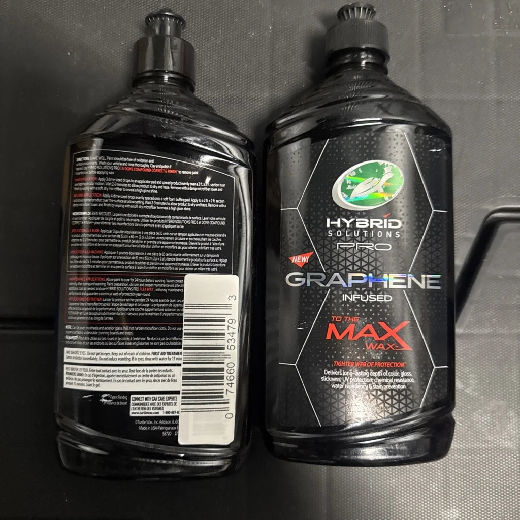 2 pack Turtle Wax Hybrid Solutions Pro graphene infused wax 14oz bottle