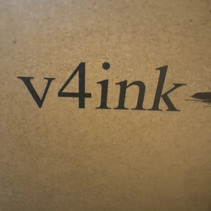 V4ink black logo on textured brown cardboard for compatible 49A 53A Q5949A Q7553A toner