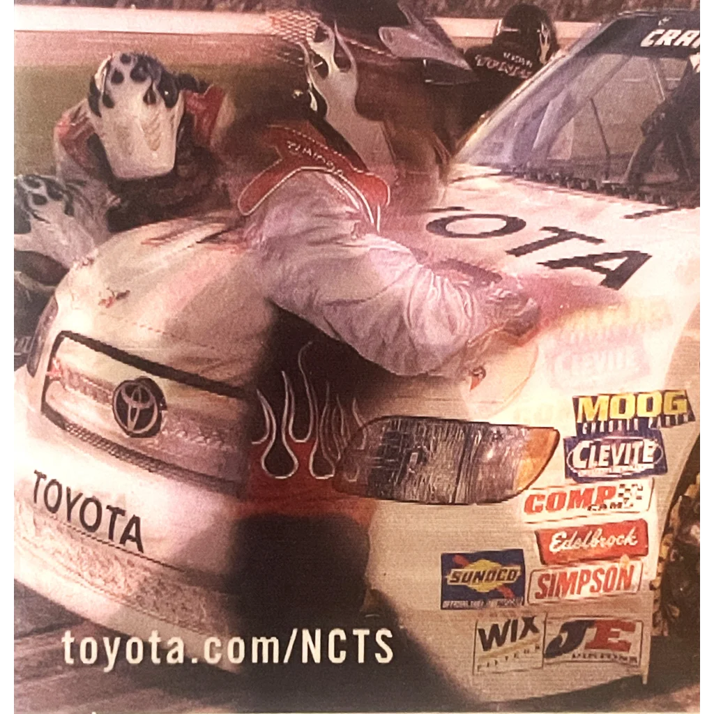 2005 NASCAR Winston Craftsman Truck Series Team Toyota Tundra 3D Hologram Card! Vintage Advertisements and Antique