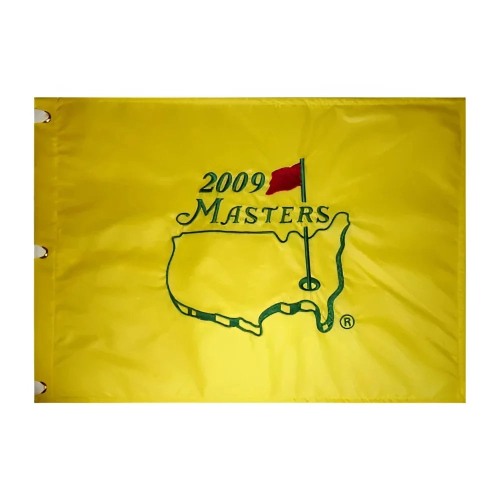 2009 Masters golf pin flag from Angel Cabreras victory