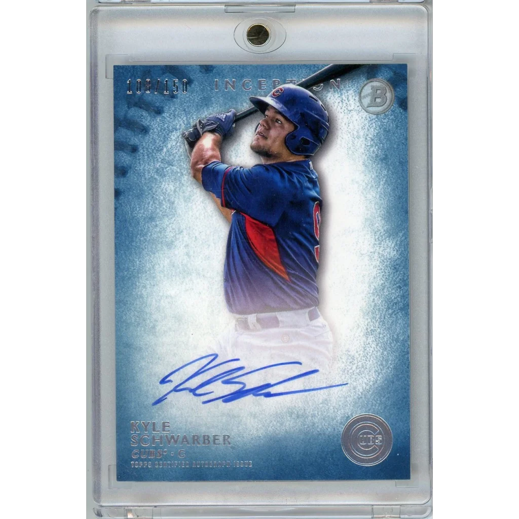2015 Bowman Inception Kyle Schwarber #PA-KS /150 Auto Rookie RC Baseball Card
