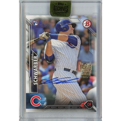 2017 Topps Archives 2016 Bowman Kyle Schwarber #122 /99 On Card Auto Rookie RC Baseball Card | Hall of Fame Sports Memorabilia | vintageantiquesgifts.com