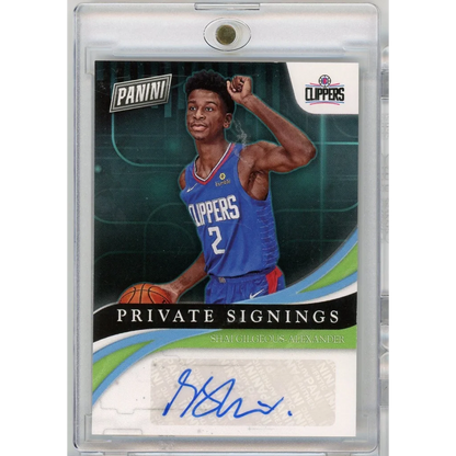 2018 Panini Private Signings Shai Gilgeous-Alexander SG Auto Rookie RC Basketball Card | Hall of Fame Sports Memorabilia | vintageantiquesgifts.com