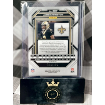 2019 Panini Limited football card holder in acrylic case from Prestige Worldwide collectibles