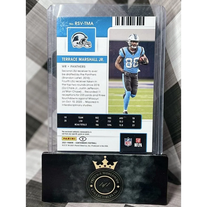 2019 Panini Prizm Terrace Marshall Jr card in Prestige Worldwide acrylic case