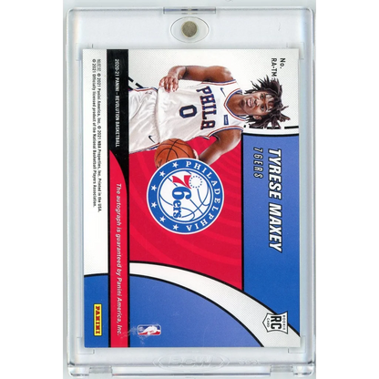 2020 Panini Revolution Tyrese Maxey RA-TM Autograph Rookie RC Basketball Card | Autograph Rookie RC Basketball Card | vintageantiquesgifts.com