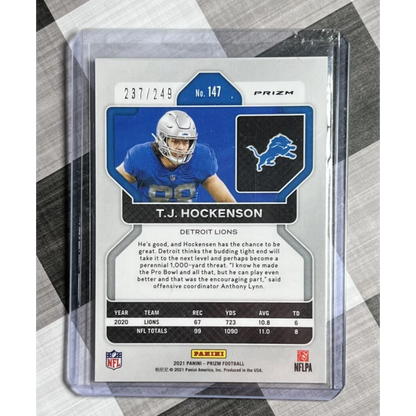 2021 Panini Prizm Football TJ card at Prestige Worldwide Collectibles