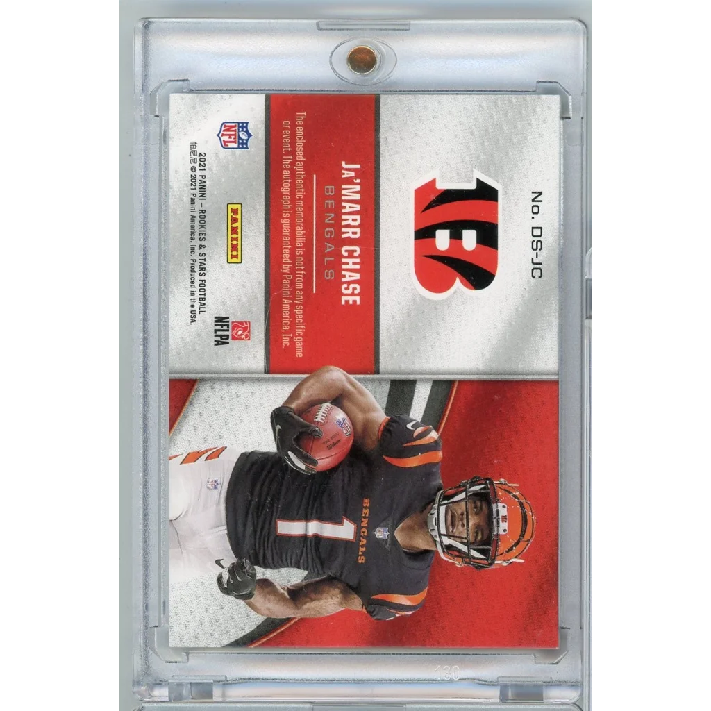 2021 Panini Rookies & Stars Dress for Success Ja'Marr Chase #DS-JC /25 Auto Rookie RC Football Card