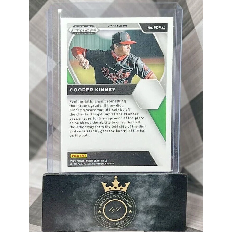 2021 Panini Prizm Draft Picks Cooper Kinney Green Holo card at Prestige Worldwide