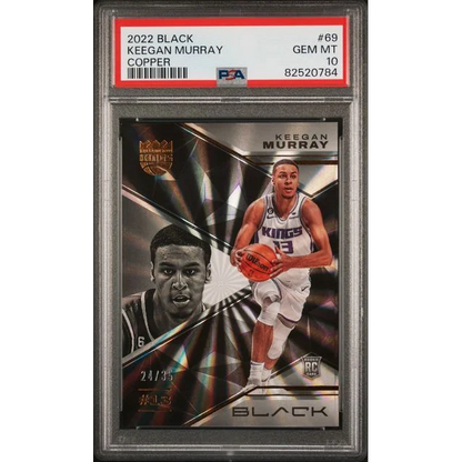 2022 Panini Black Keegan Murray #69 /35 Copper Rookie RC Basketball Card PSA 10 Gem Mint
