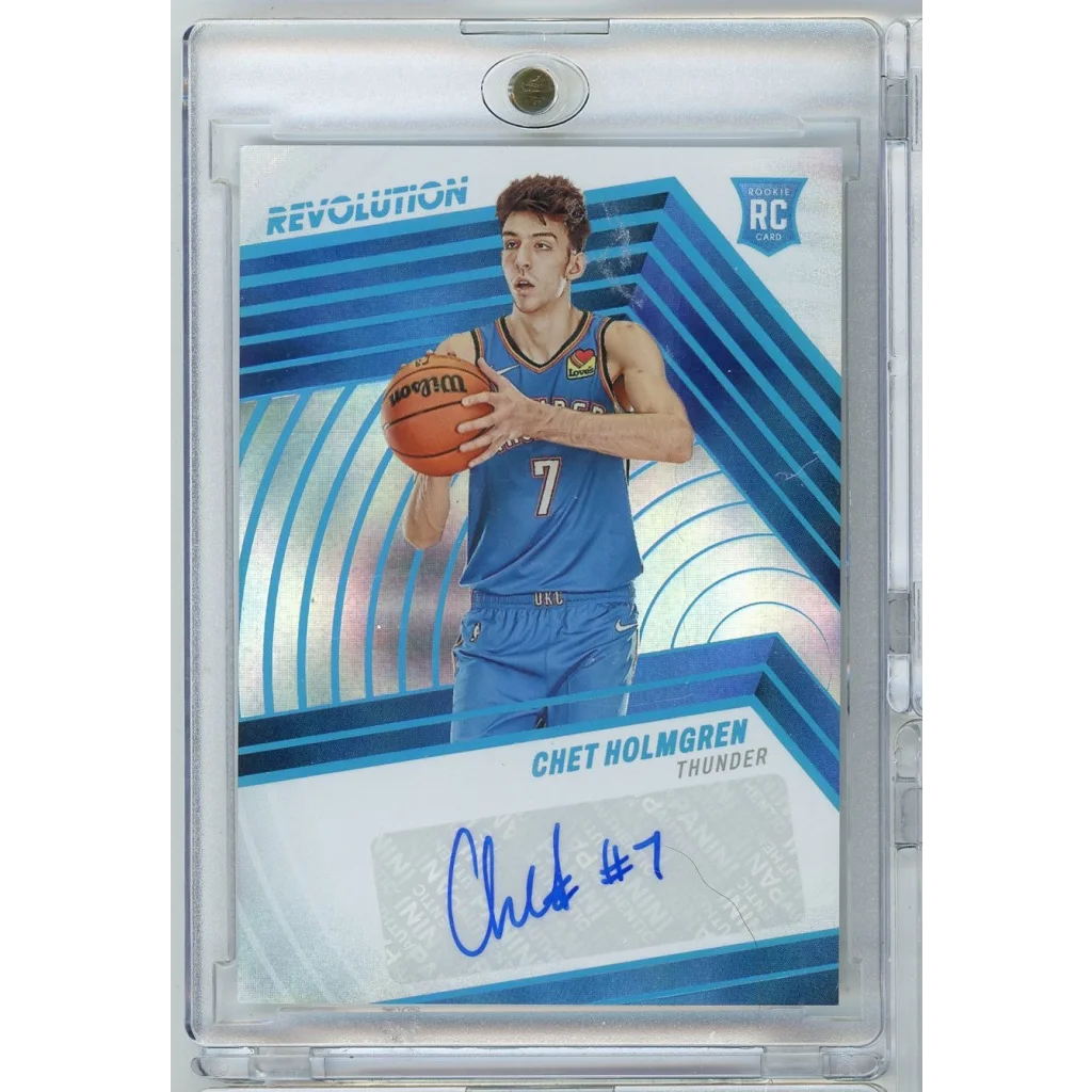 2022 Panini Revolution Chet Holmgren #RACHG /25 Infinite Auto Rookie RC Basketball Card | Hall of Fame Sports Memorabilia | vintageantiquesgifts.com