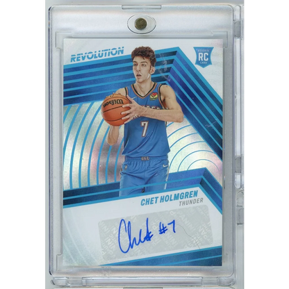 2022 Panini Revolution Chet Holmgren #RACHG /25 Infinite Auto Rookie RC Basketball Card | Hall of Fame Sports Memorabilia | vintageantiquesgifts.com