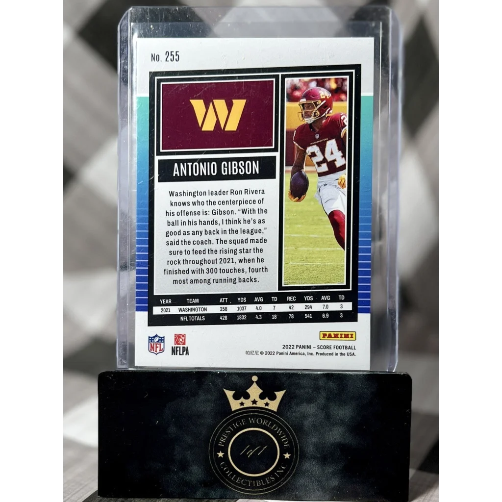 2023 Panini Prestige Antonio Gibson card from Prestige Worldwide Collectibles
