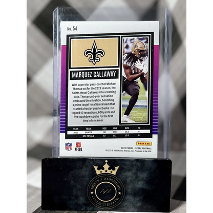 2023 Panini Prestige Marquez Callaway Gold Holographic Card from Prestige Worldwide Collectibles