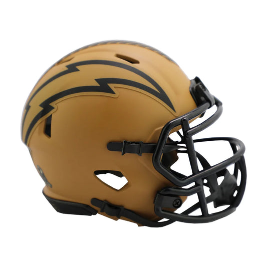 2023 Riddell Salute to Service gold lightning bolt football helmet