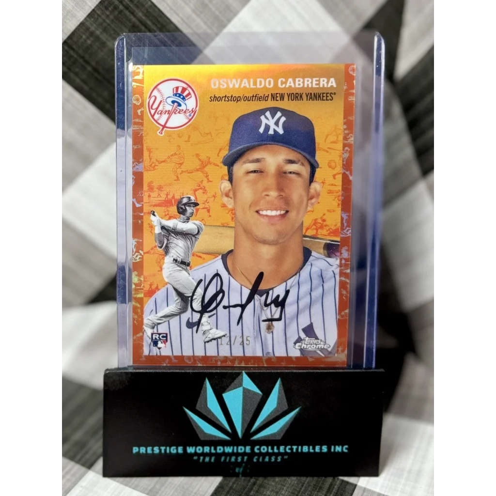 Premium autographed baseball card holder by Prestige Worldwide Collectibles