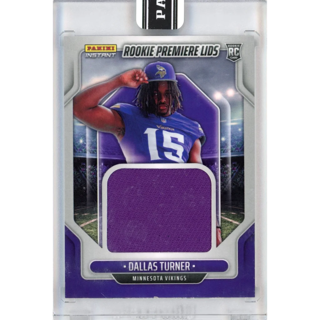 2024 Panini Instant Dallas Turner #RPL-11 Rookie Premiere Lids #/10 Rookie RC Football Card | Hall of Fame Sports Memorabilia | vintageantiquesgifts.com