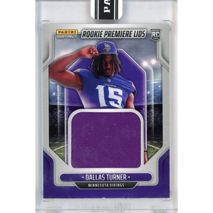 2024 Panini Instant Dallas Turner #RPL-11 Rookie Premiere Lids #/10 Rookie RC Football Card | Hall of Fame Sports Memorabilia | vintageantiquesgifts.com