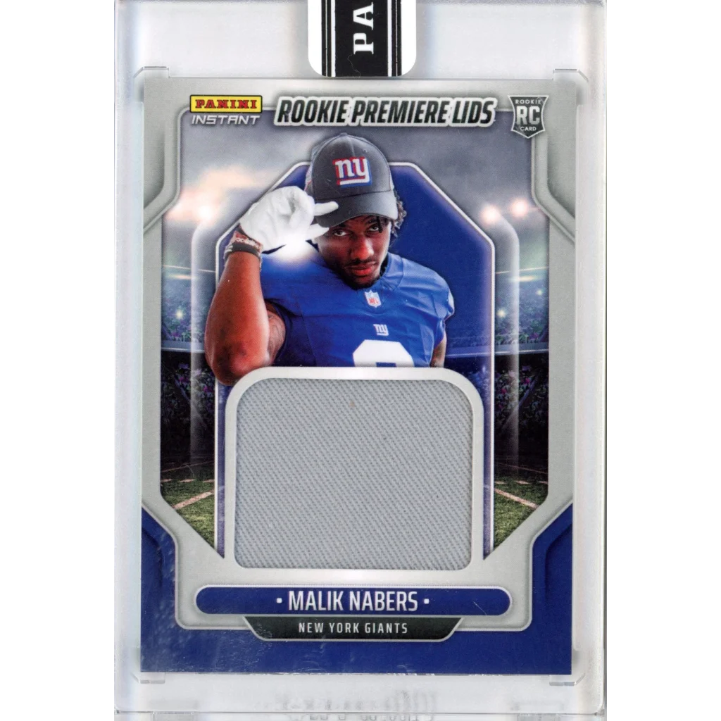 2024 Panini Instant Malik Nabers RPL-27 Rookie Premiere Lids /10 RC card