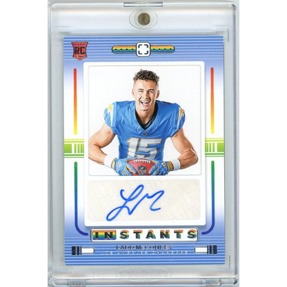 2024 Panini Photogenic Ladd McConkey #RIS-LMC Autograph Rookie RC Football Card