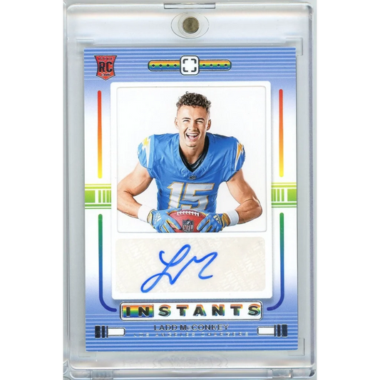 2024 Panini Photogenic Ladd McConkey #RIS-LMC Autograph Rookie RC Football Card