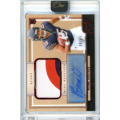 2024 Panini One Rome Odunze #104 /49 Red Rookie Patch Auto Rookie RC Football Card | Hall of Fame Sports Memorabilia | vintageantiquesgifts.com